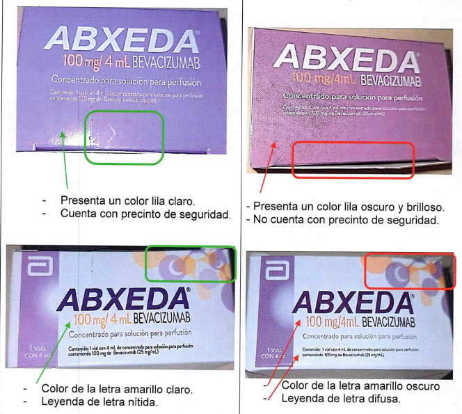 ¡Alerta! Empaques, prospectos y etiquetas de Abxeda 25 mg/ml han sido ...